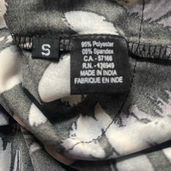 Tango Mango Black & White Ruffled Dress Size Small - Picture 7 of 12